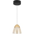 thumbnail image 1 of VONN Roma 5" ETL Certified Integrated LED Aluminum/Glass Pendant in Black/Gold, 1 of 21