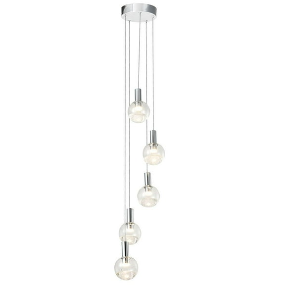 VONN Sienna Integrated LED ETL Certified Aluminum Chandelier - Polished Chrome