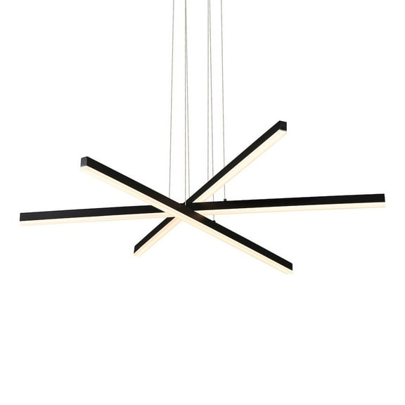 VONN Sirius 40" ETL Certified Integrated LED Aluminum and Acrylic Pendant Black