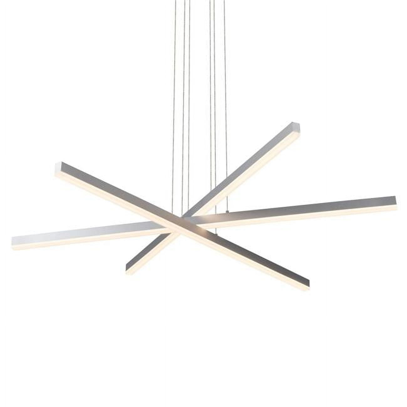 Sirius 40" Silver Aluminum Integrated LED Adjustable Pendant