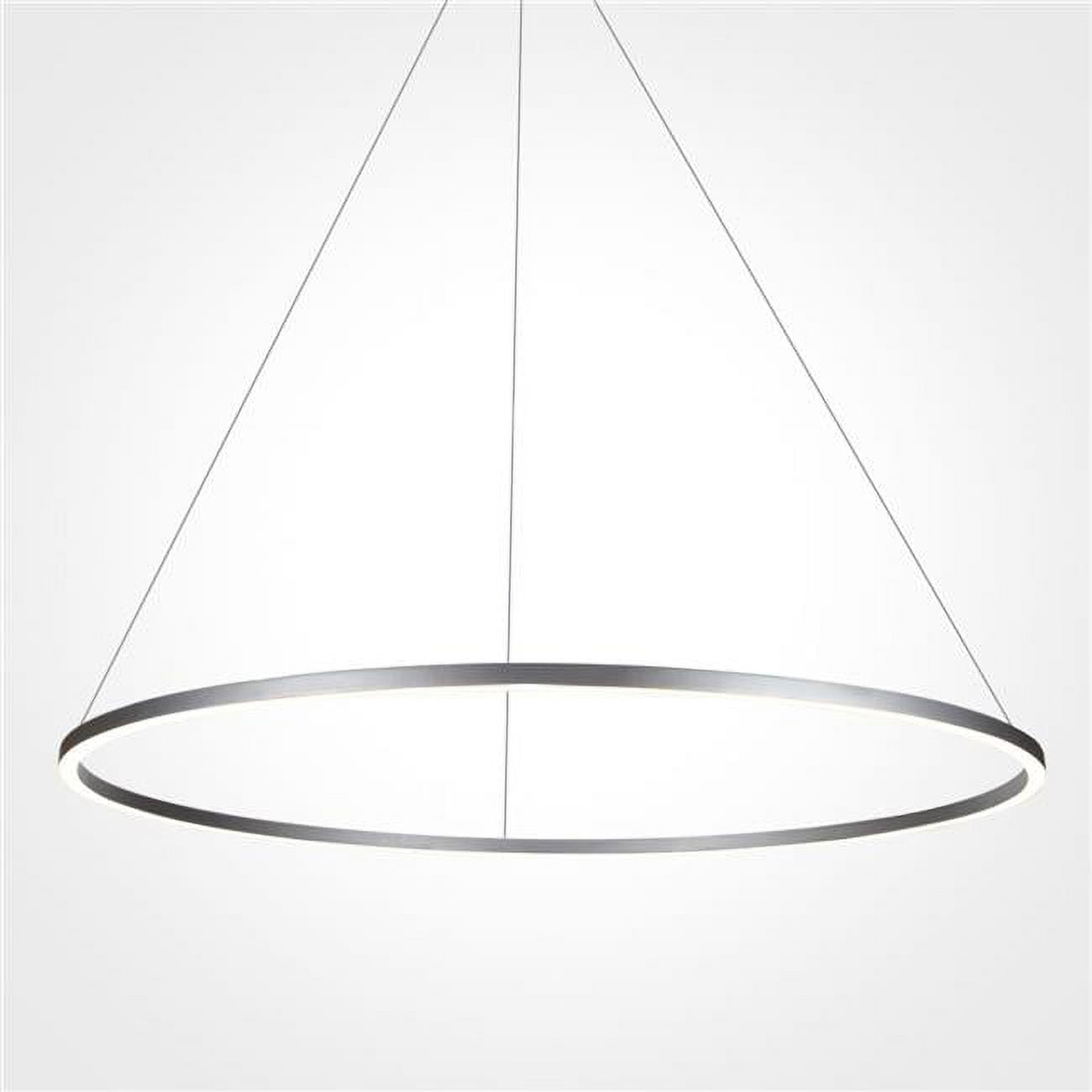 Tania Nickel 39" Drum LED Pendant Chandelier