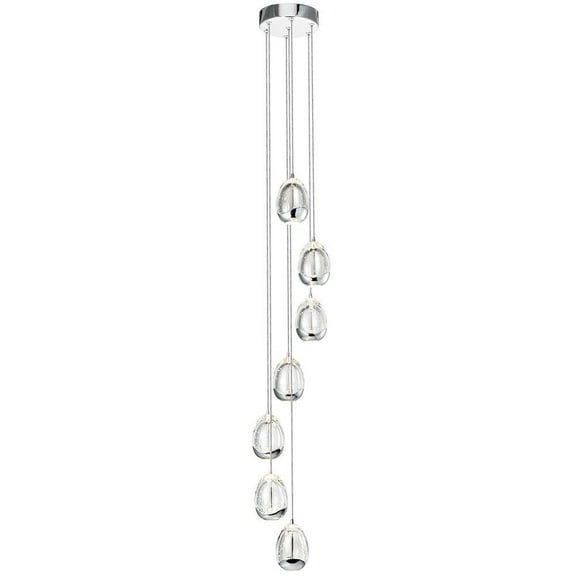 VONN Venezia Integrated LED ETL Certified Aluminum Chandelier - Polished Chrome