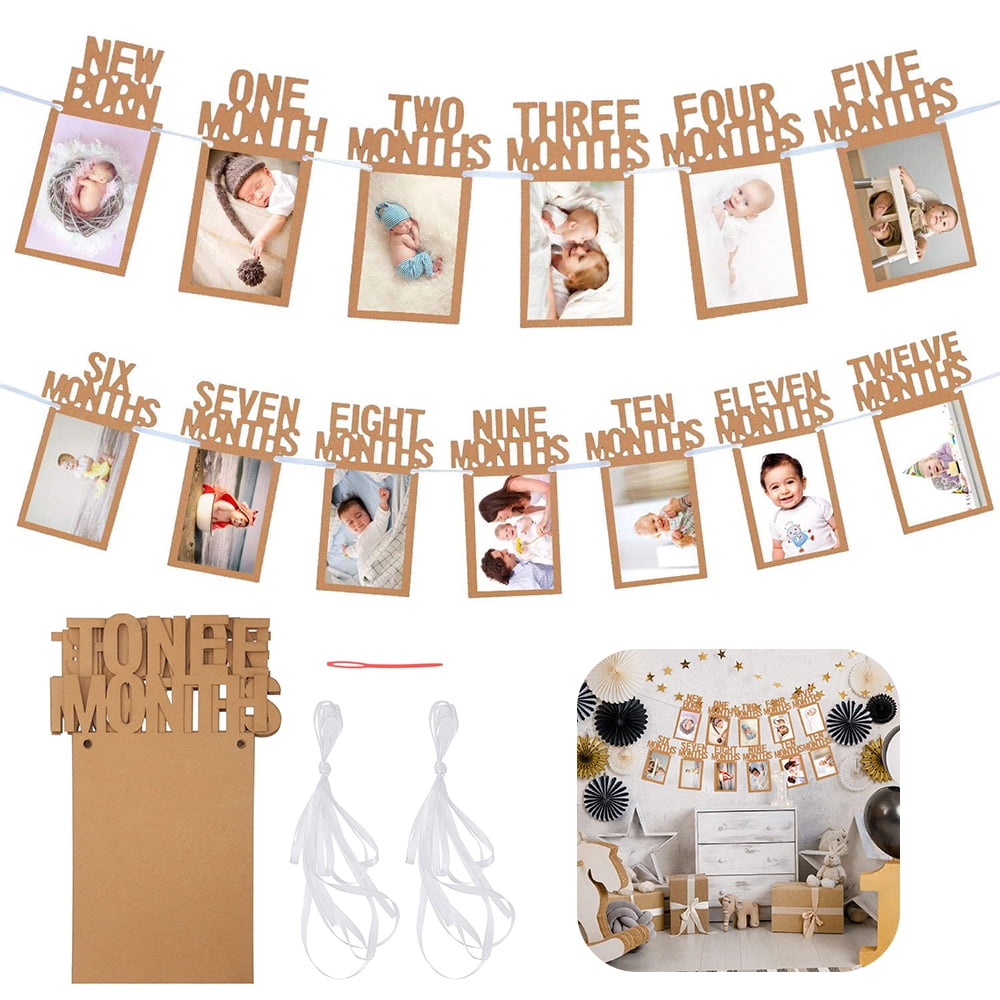 vonter-1st-birthday-baby-photo-banner-for-newborn-12-month-photo-prop-monthly-milestone-bunting-garland-first-birthday-party-decoration-kraft-walmart-com for Free Printable 12 Month Photo Banner VONTER 1st Birthday Baby Photo Banner for Newborn 12 Month Photo Prop Monthly Milestone Bunting Garland First Birthday Party Decoration(Kraft) - Walmart.com for Free Printable 12 Month Photo Banner