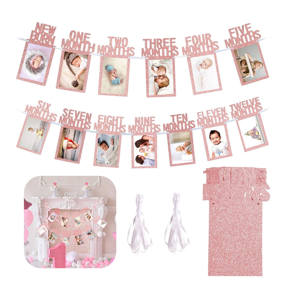vonter-1st-birthday-baby-photo-banner-for-newborn-12-month-photo-prop-monthly-milestone-bunting-garland-first-birthday-party-decoration-kraft-walmart-com