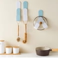 thumbnail image 1 of VONTER 2 piece Wall Mounted Kitchen Storage Hook Rotating Hooks with Pot Lid Holder Wall Mounted 3M Self Adhesive Adjustable Hanging Pan Cover Racks for Kitchenware Hanger, 1 of 7