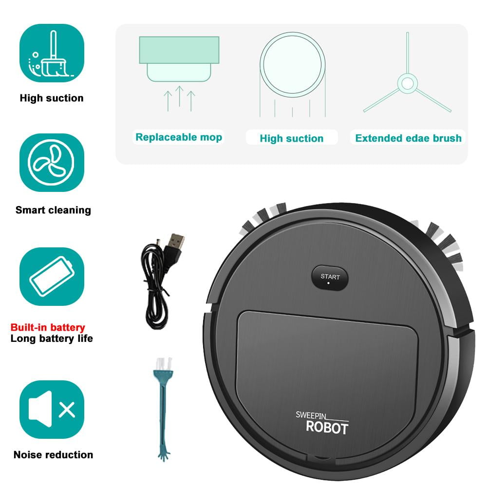 VONTER 3 IN 1 Robot Vacuum Cleaner,SuperThin,Automatically Move