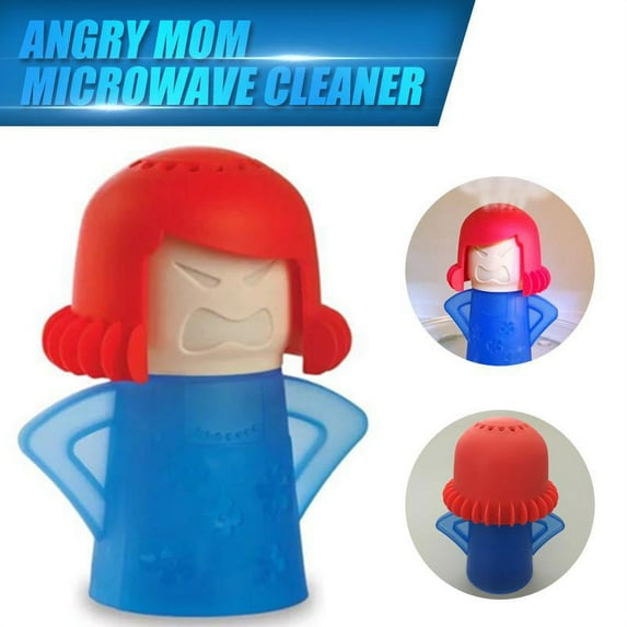 VONTER Angry Mama Microwave Cleaner Angry Mom Microwave Oven Steam Cleaner and Disinfects With Vinegar and Water for Kitchens, Steamer Cleaning Equipment Easily Cleans the Crud in Minutes - Blue