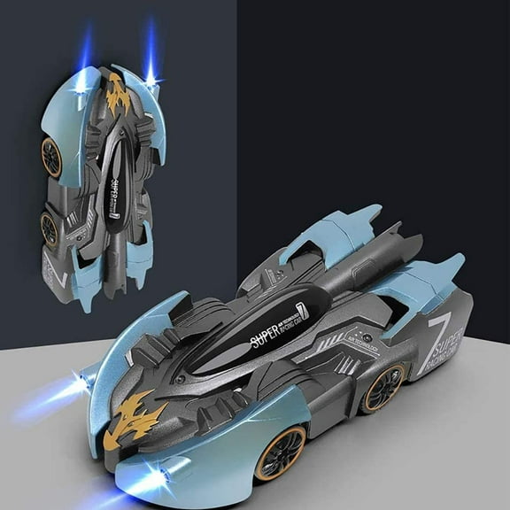 VONTER Anti Gravity Wall & Land Dual-Mode car RC Car Electric 360 Rotating Stunt RC Car Antigravity Machine Auto Toy Cars with Remote Control (Color : Blue)