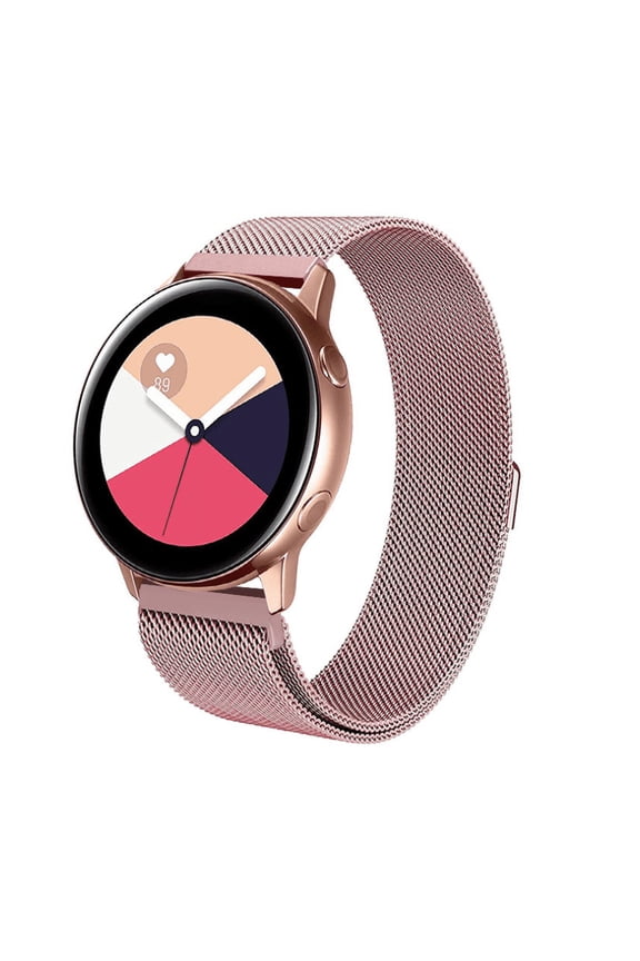 Band Compatible with Samsung Galaxy Watch 40mm, 20mm Magnetic Stainless Steel Replacement Band for Galaxy Watch Active 40mm, Gear Sport Smartwatch Girls Women Men
