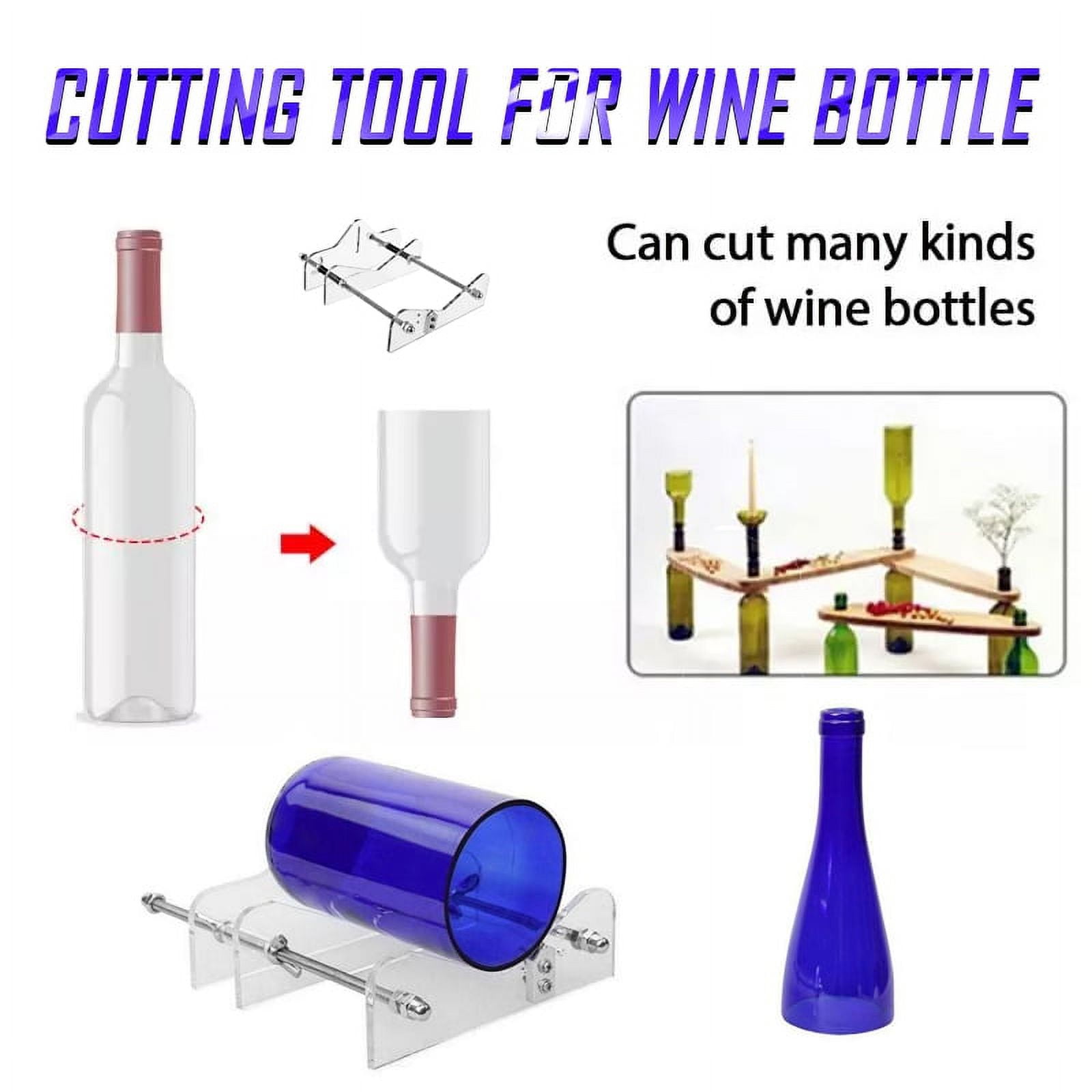BOTTLE CUTTER KIT, Beer Glass Wine Bottle Cutter Cutting Machine Jar DIY  Kit Craft Recycle Tool - M - Bed Bath & Beyond - 35233422