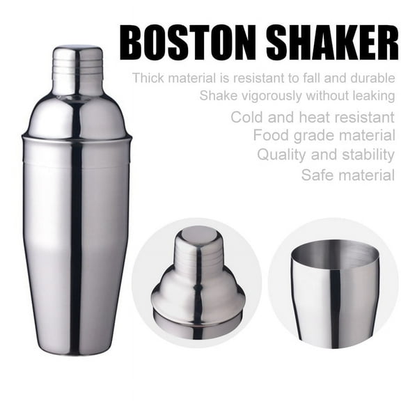VONTER Cocktail Shaker, Professional Boston Shaker, Stainless Steel Martini Shaker Drink Shaker for Bartending and Home Bar  Essential Bar Tools and Cocktail Shaker Set for Bartender