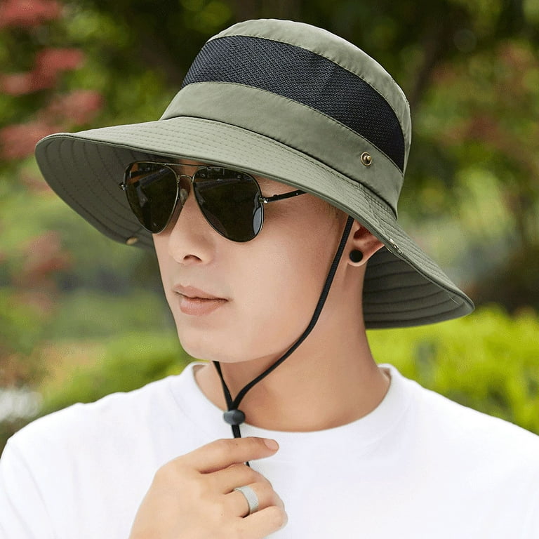 VONTER Fishing Hat and Safari Cap with Sun Protection Unisex Wide Brim Sun  Hat,Premium UPF 50+ Hats UV Protection Sun Caps Camping Hiking Fishing