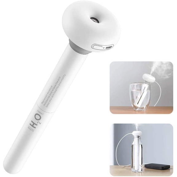 VONTER Mini Personal Humidifier for Car,Bedroom,Portable Ultrasonic Cool Mist Humidifier for Plant with Adjustable Length,Container Diversity,Whisper Quiet,Travel USB Small Humidifiers for Office