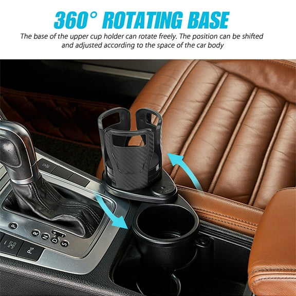 VONTER Multifunctional car Cup Holder - Divided into Two car Cup Holder -car Special Drink Holder Adjust The Size Holder Drinks Bottle Water Cups Extendable Cup Holder cup that can hold coffee cups