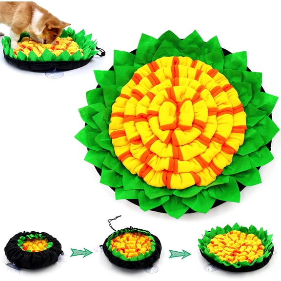VONTER Pet Snuffle Mat for Dogs, Upgraded Snuffle Mat Dog Puzzle Toys, Foraging Interactive Feeding Mat Nosework Training Mats, Encourages Natural Foraging Skills for Small Medium Cats Dog Treat