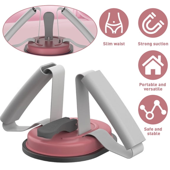 VONTER Portable Adjustable Sit-up Bar Sit Up Equipment Aids Sit-ups Assistant Device Self-Suction Training Equipment for Home Work Travel
