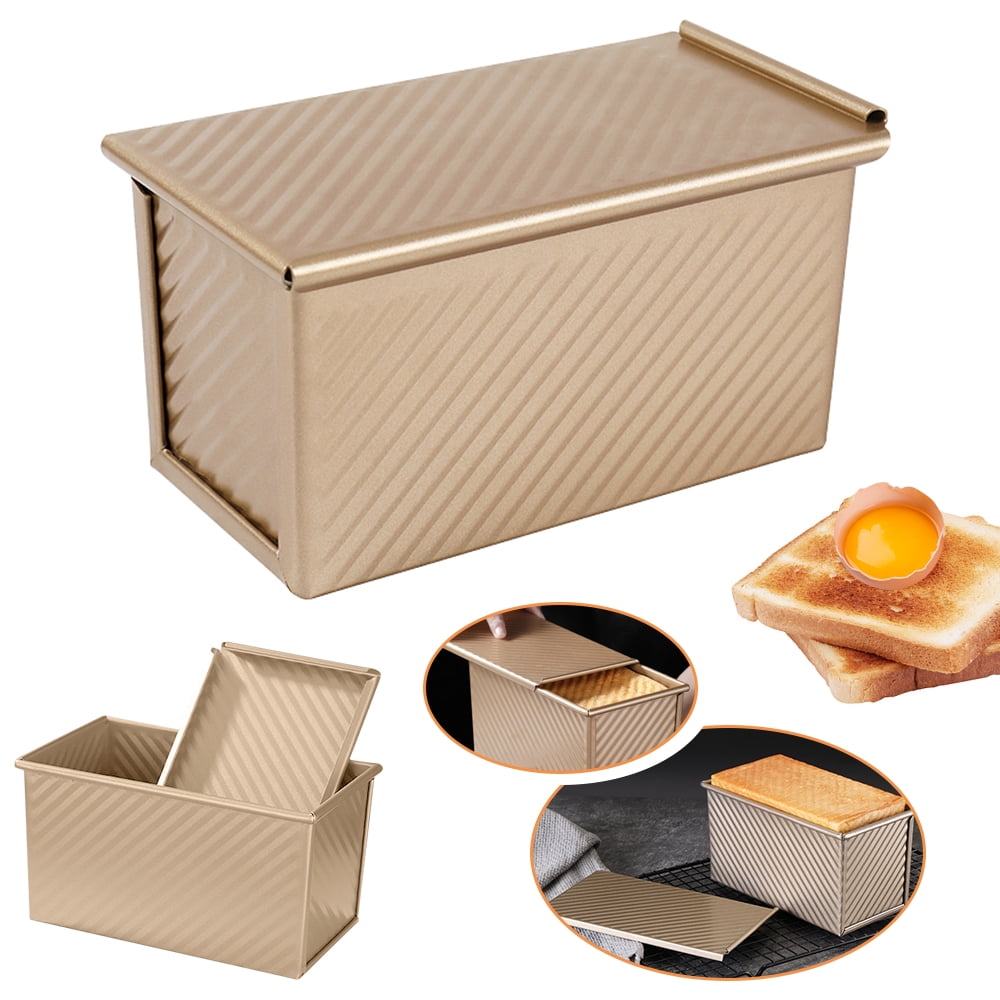 Custom Sizes Non Stick Corrugated Aluminum Pullman Loaf Pan Bread Baking Pan  with Lid - China Bread Pan and Loaf Pan price