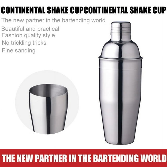 VONTER Shaker,Bartender Kit,Cocktail Shaker Set Drink Bar, Professional Stainless Steel Shaker Bar,Cocktail Shaker Stainless Steel Martini Shaker,(18/8 grade stainless steel,750ml)
