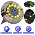 thumbnail image 1 of VONTER Solar Ground Lights Outdoor 12LED Solar Powered Garden Disk Lights,IP67 Waterproof,In ground Solar Garden Lights for Pathway Lawn Yard Roads Walkway Driveway-1pack 12LED Warm White, 1 of 7