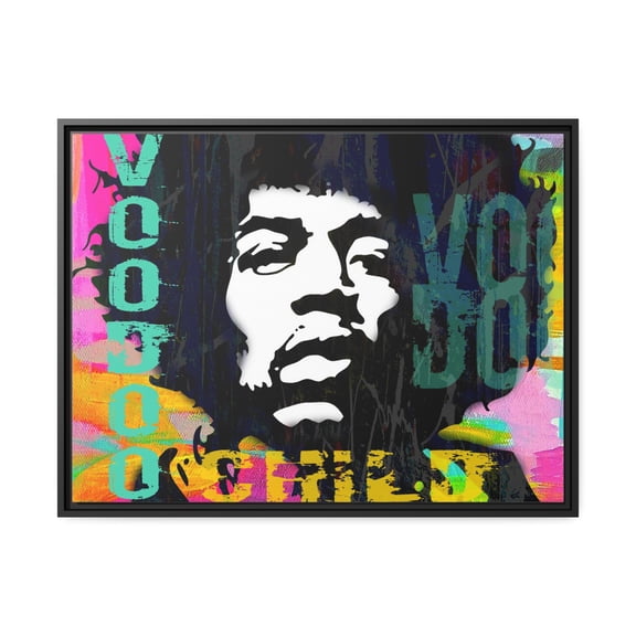 VOODOO CHILD Framed Canvas Wall Art - Pop Art