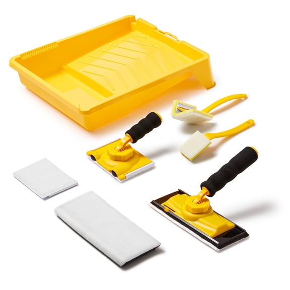VOOMEY 7-Piece Paint Edger Kit with 9 Inch Pad & 360°Swivel Handle