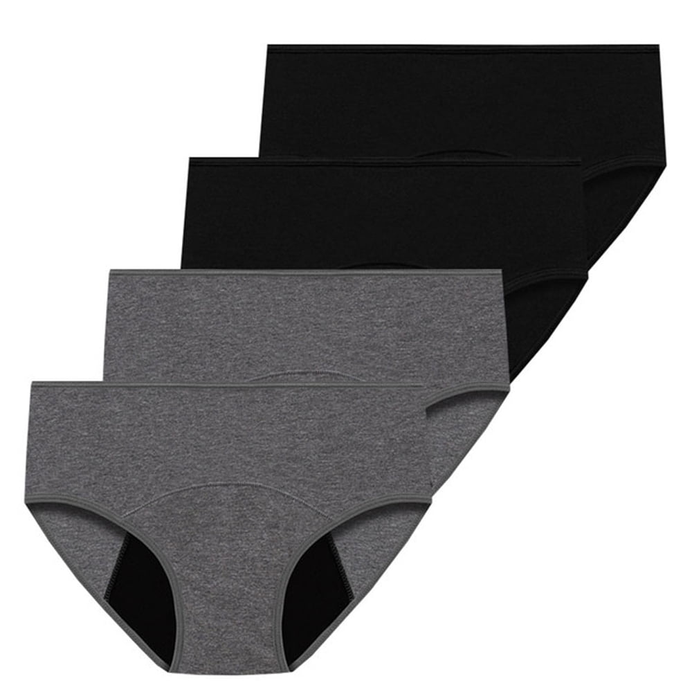 VOOPET 4 Pack Leakproof Menstrual Period Panties Women Period Underwear