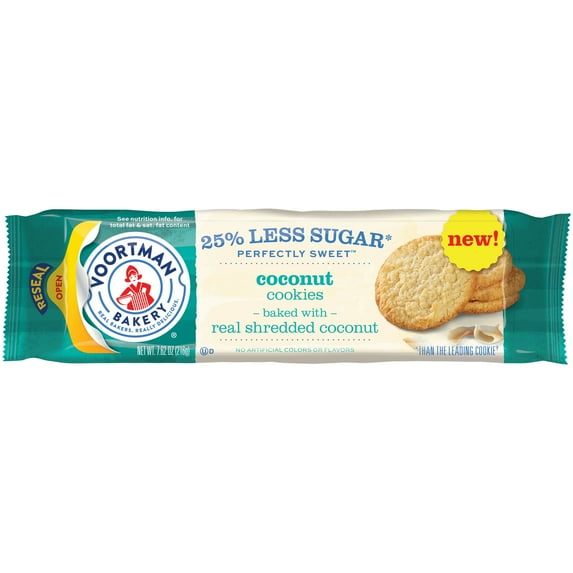 VOORTMAN Bakery Perfectly Sweet Coconut Cookies 7.62 Oz