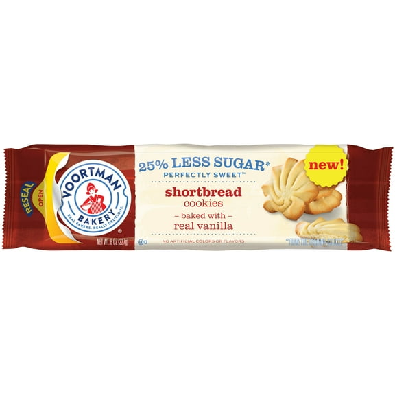 VOORTMAN Bakery Perfectly Sweet Shortbread Cookies, 8 OZ