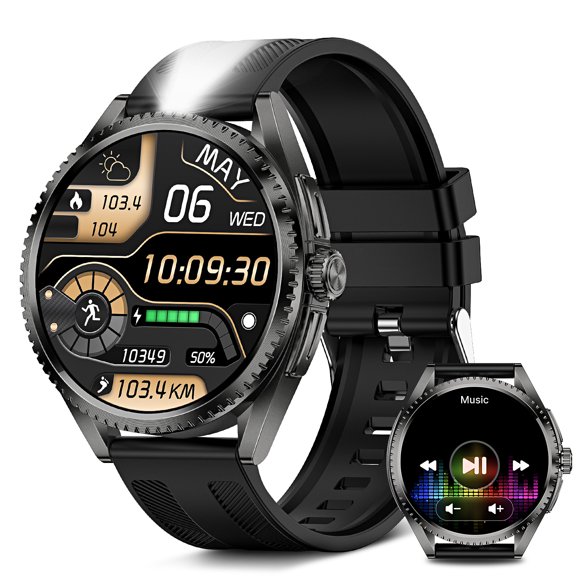VOPOCO 1.75" HD Screen Smart Watch, Multiple Sport Modes, 600mAh 15-Day Standby, Bluetooth Calling, iOS & Android Compatible
