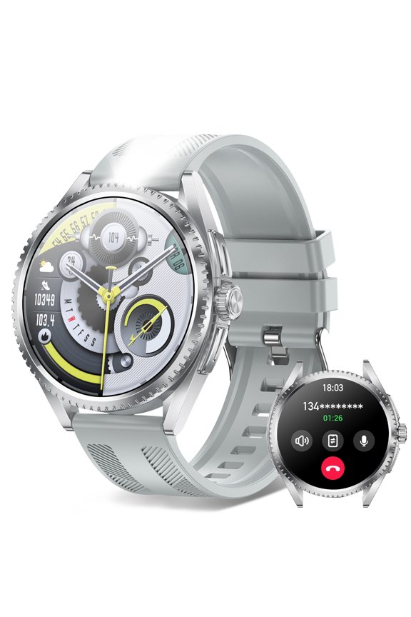 1.75" HD Screen Smart Watch, Multiple Sport Modes, 600mAh 15-Day Standby, Bluetooth Calling, iOS & Android Compatible