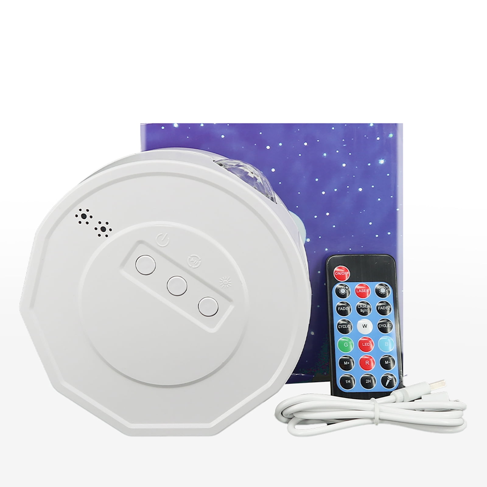 VOPOCO Bedroom Galaxy Star Projector Bluetooth Sync Music Sound Control Led Nebula Night Light Room Decor