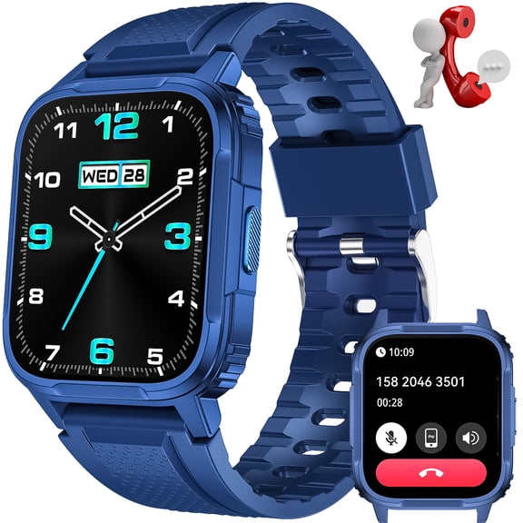 VOPOCO LW9 Smart Watches for Men (Make/Answer Calls)1.95" HD Touch Screen Watch 3ATM Waterproof 300mAh Smartwatch for iOS Android, 1pc