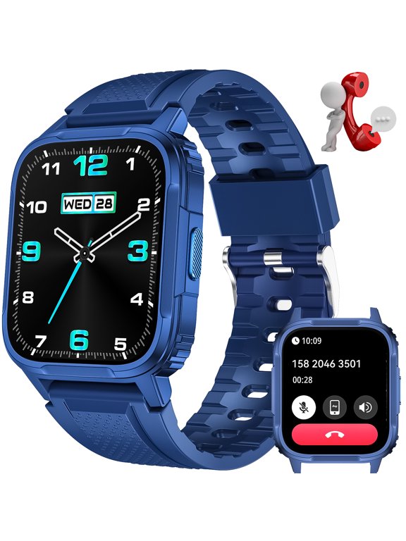 LW9 Smart Watches for Men (Make/Answer Calls)1.95" HD Touch Screen Watch 3ATM Waterproof 300mAh Smartwatch for iOS Android, 1pc