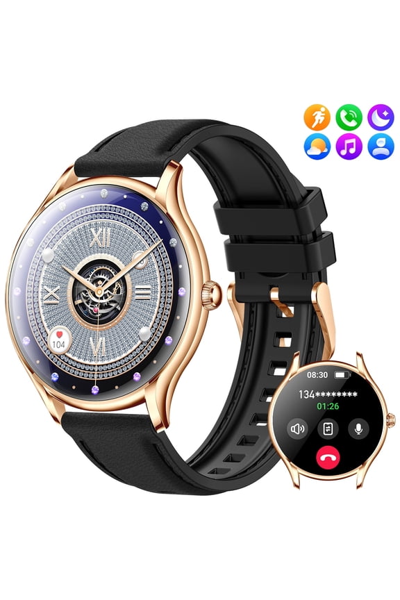 QS36 Smart Watch for Women(Answer/Make Call), 1.43'' Full Touch AMOLED Display 250mAh Big Battery Smartwatch for iOS Android, 1pc