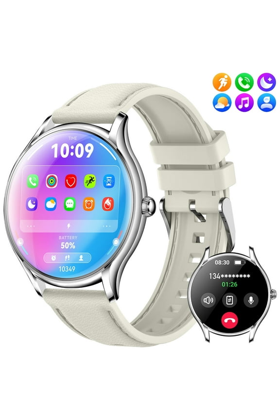 QS36 Smart Watch for Women(Answer/Make Call), 1.43'' Full Touch AMOLED Display 250mAh Big Battery Smartwatch for iOS Android, 1pc