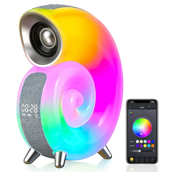 VOPOCO RGBIC Table Lamp with Music Playback Modern Color Running Atmosphere Lamp Cordless Funky Bedside Lamp Dimmable LED Night Light for Bedroom Living Room Kitchen Mood Lighting