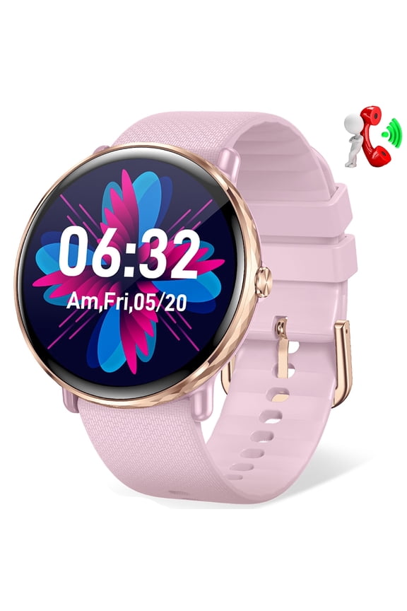 S61 Smart Watch for Men Women, 1.43” AMOLED Smartwatch Compatible with iOS Android(Answer/Make Calls), IP68 Waterproof Watch with 100+ Sports Modes, 1pc