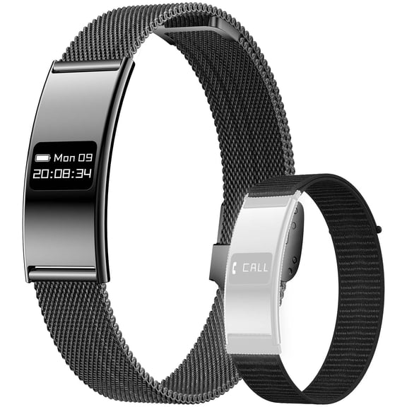 VOPOCO Smart Bracelet with 2 Bands, Sleep Detection Bracelet with Multiple Sport Modes, Pedometer Smart Bracelet for Women Men Android iOS