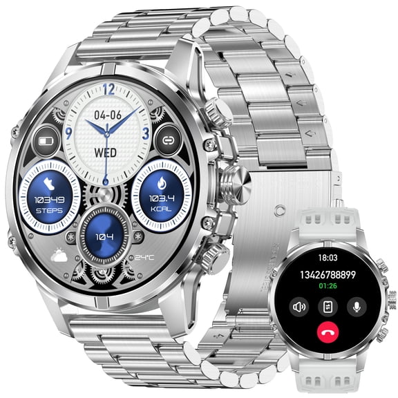 VOPOCO Smart Watch for Men(Answer/Make Calls) 1.75” AMOLED Big Screen Smartwatch with 600mAh Battery 100+ Sports Modes Fitness Watch Activity Tracker for iOS Android