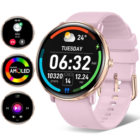 VOPOCO Smart Watch for Men Women, 1.43” AMOLED Smartwatch for iOS Android(Answer/Make Calls), 100+ Sports Modes Fitness Tracker IP68 Waterproof Activity Tracker