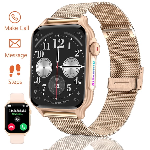 VOPOCO Smart Watch for Men Women(Answer/Dial Calls) Waterproof 1.96" HD Big Screen Sports Watch with 100+ Sports Mode Smartwatch for iPhone Android Phone