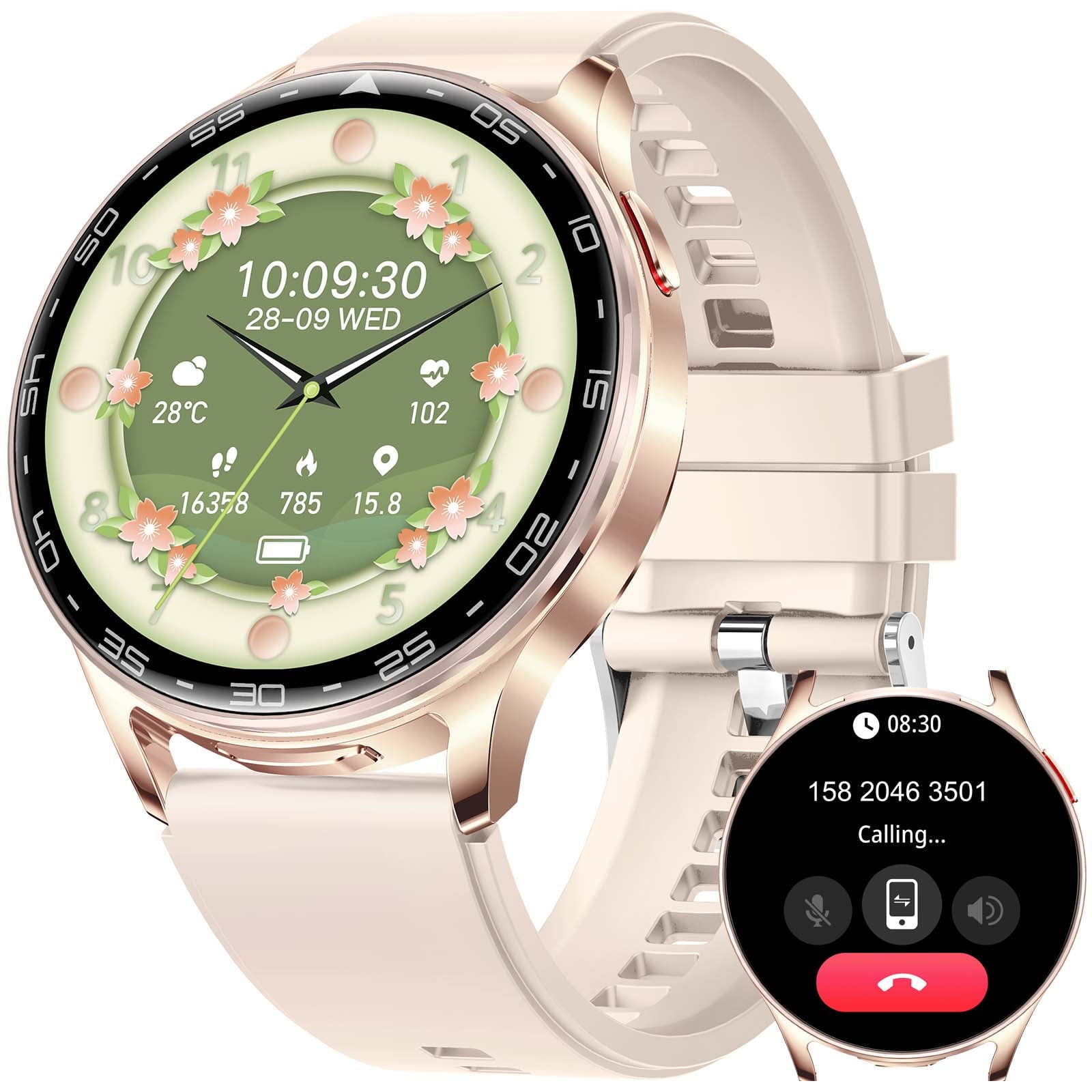 VOPOCO Smart Watch for Men Women with Earbuds Bluetooth Call 1.39" HD Screen 2 in 1 Outdoor Smartwatch, IP67 Waterproof Fitness Tracker for iPhone Android