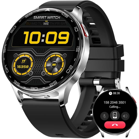 VOPOCO Smart Watch for Men Women with Earbuds Bluetooth Call 1.39" HD Screen 2 in 1 Outdoor Smartwatch, IP67 Waterproof Fitness Tracker for iPhone Android