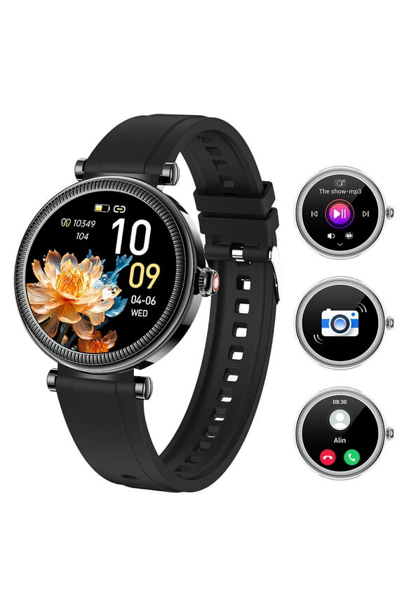 Smart Watch for Women 1.27" HD Screen Bluetooth Make/Answer Call Outdoor Sport Smartwatch Fitness Tracker Waterproof Smart Watch Compatible for iOS Android