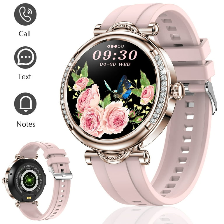 VOPOCO Smart Watch for Women Answer Make Calls 1.27 Full circle Touchscreen Sports Watch with 100 Sports Modes Waterproof Smartwatch for Android