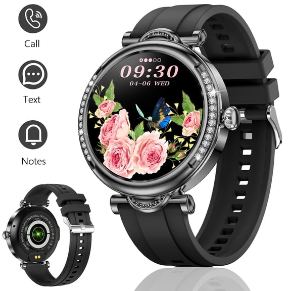 VOPOCO Smart Watch for Women (Answer/Make Calls) 1.27" Full-circle Touchscreen Sports Watch with 100+ Sports Modes Waterproof Smartwatch for Android IOS