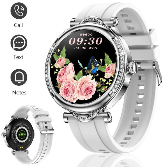VOPOCO Smart Watch for Women (Answer/Make Calls) 1.27" Full-circle Touchscreen Sports Watch with 100+ Sports Modes Waterproof Smartwatch for Android IOS