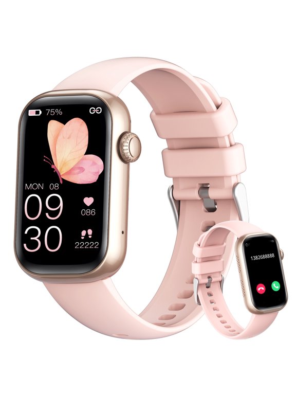Smart Watch for Women with Bluetooth Calling 1.47” Full Touch Screen Smartwatch with 100+ Sports Modes Women Fitness Watch IP68 Waterproof for iOS Android