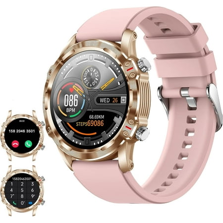 VOPOCO Smart Watch for Women (Call Receive/Dial), 1.32" Touch Screen Fitness Tracker Watch, Pedometer Activity Tracker Sport Smartwatch, for Android iOS