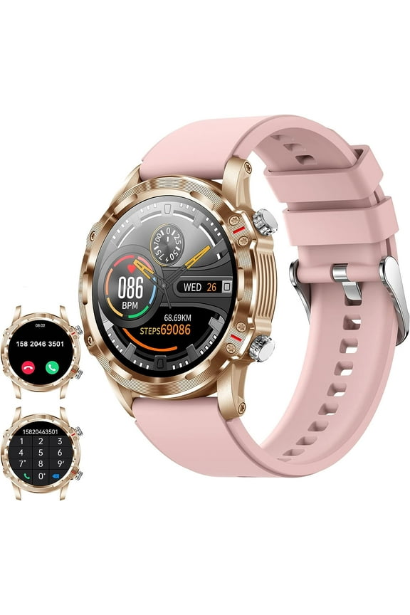 Smart Watch for Women (Call Receive/Dial), 1.32" Touch Screen Fitness Tracker Watch, Pedometer Activity Tracker Sport Smartwatch, for Android iOS